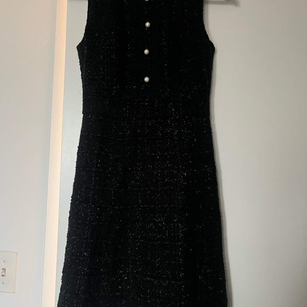 Kate Spade Black Sparkle Mini Dress